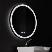 Кръгло LED огледало, диаметър 50 см, Celeste MotionGlow Marcello, система за обезпотяване, часовник и термометър, димиране, топла неутрална студена светлина 3000K/4000K/6000K Marcello огледала Заглавие по подразбиране Alessandro Design