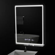 Правоъгълно LED огледало, 60x80 см, сензор Wizz MotionGlow Marcello, система за обезпотяване, часовник и термометър, огледала Dimabila Marcello Заглавие по подразбиране Alessandro Design