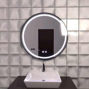 LED кръгло огледало 60 см, Lucea Touch, система против запотяване, димируемо огледало за баня с LED и противозамъгляване Заглавие по подразбиране Alessandro Design