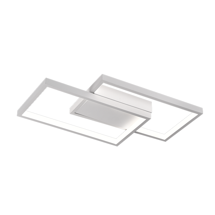 LED полилей с дистанционно управление LANDYN 37W, 2 квадрата, студена/топла/неутрална светлина, димируем, бял LED полилей с дистанционно управление Default Title Alessandro Design