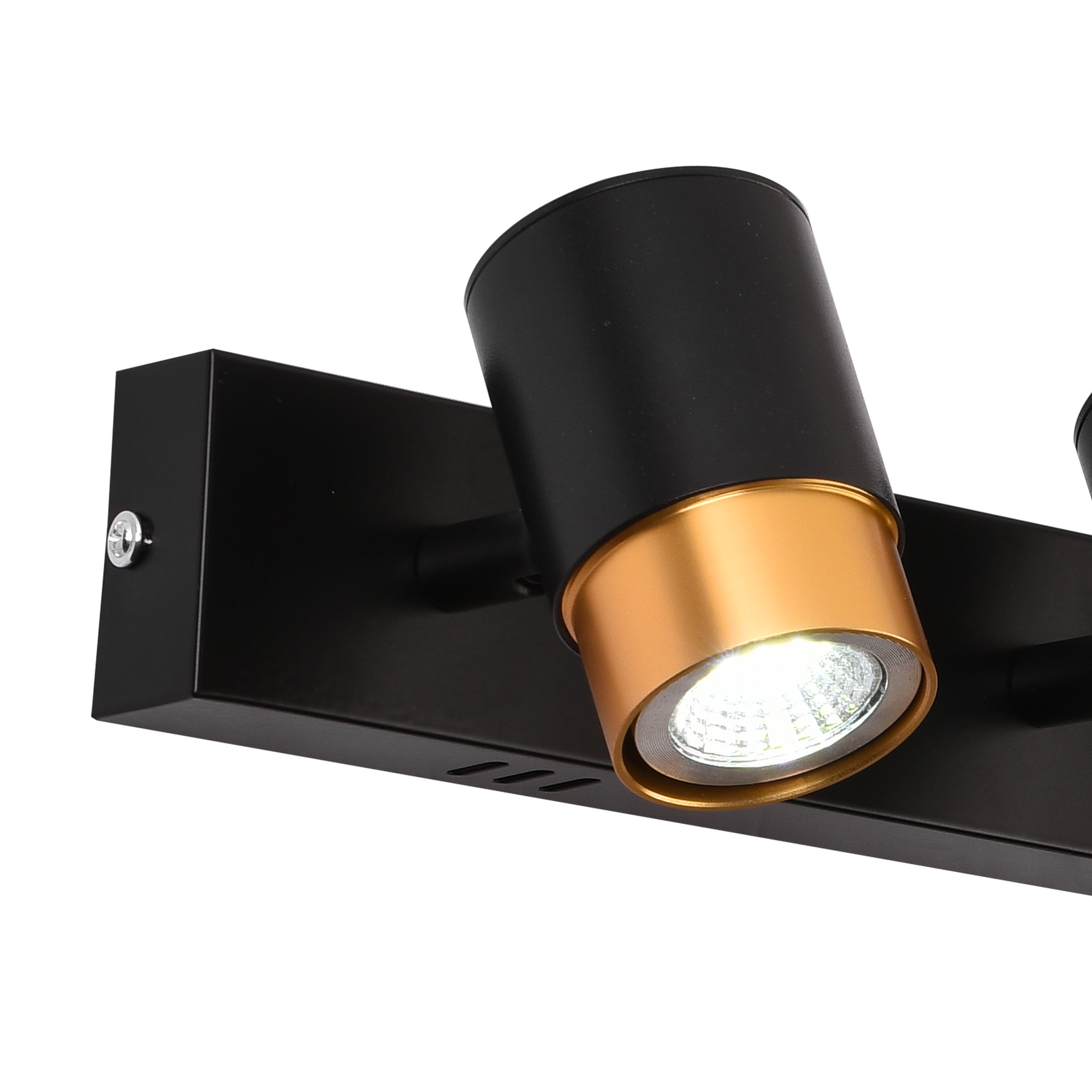 LED проектор с 4xGU10 прожектори, златни, метални и акрилни полилеи с модерни крушки Заглавие по подразбиране Alessandro Design