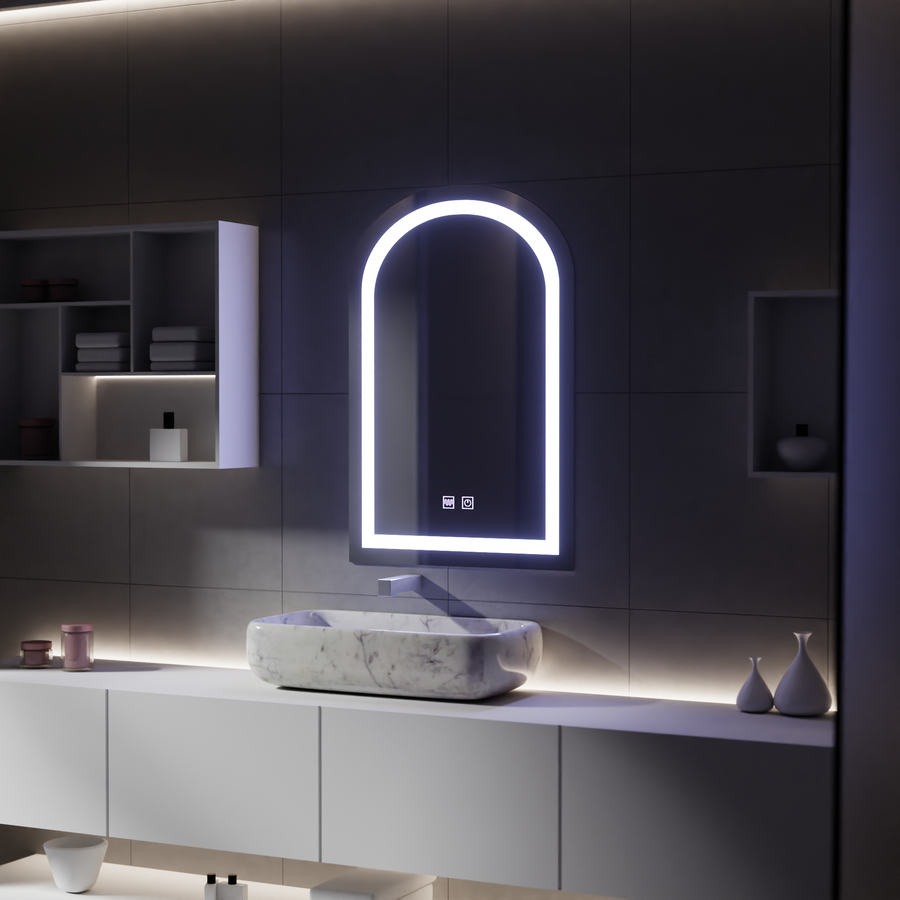 LED сензорно огледало с функция против запотяване, 80x50cm огледала Korman E Заглавие по подразбиране Alessandro Design