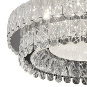Lustra LED cu Telecomanda, LLC153/500CH, Cristal si Metal, 59W, 1 Cerc, Dimabila, Inaltime Reglabila, Lumina Rece/Calda/Neutra, Iluminat Luxos Lustre LED cu Telecomanda Default Title Alessandro Design