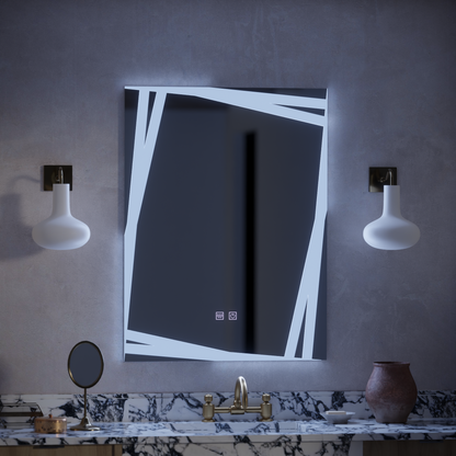 Огледало LED Touch Infinitum Demist System 60X80cm Огледала Korman E Заглавие по подразбиране Alessandro Design