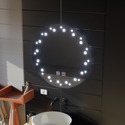 LED огледало Touch Ivory, система против запотяване, диаметър 60 см, студена светлина 6000K Korman Mirrors E Заглавие по подразбиране Alessandro Design