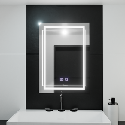 Правоъгълно LED огледало, 60x80cm, KOVEN Touch, Demister System, Dimmable Mirrors Korman E Заглавие по подразбиране Alessandro Design