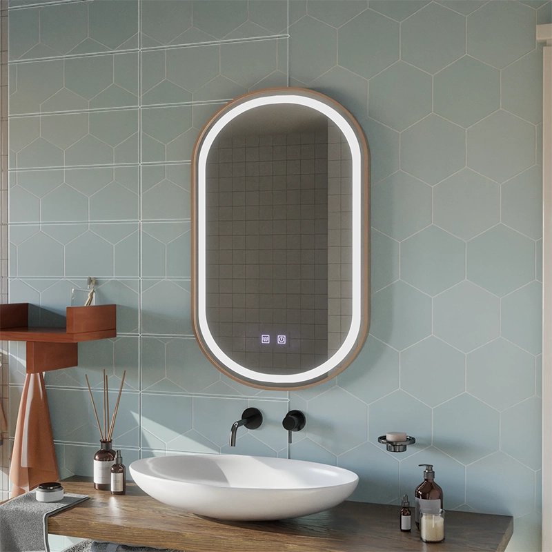 Огледало LED Touch Impora Demist System 50x80 см Рамка от розово злато