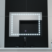 Правоъгълно LED огледало, 80x60cm, Grid Light Basic Touch Mirrors Korman C Заглавие по подразбиране Alessandro Design