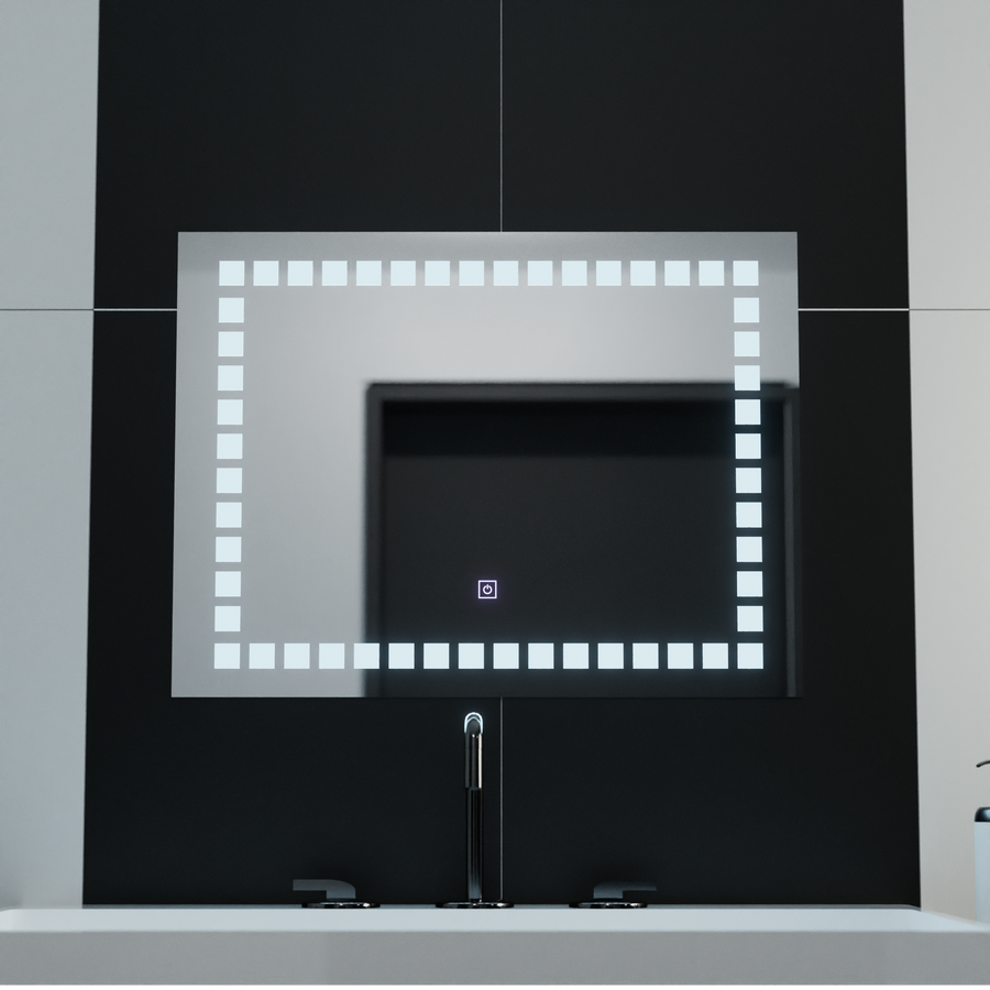 Правоъгълно LED огледало, 80x60cm, Grid Light Basic Touch Mirrors Korman C Заглавие по подразбиране Alessandro Design