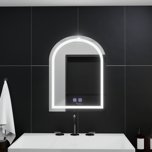 Сводесто LED огледало 60x80cm, Arco Touch, Demister System, Dimmable Mirrors Korman E Заглавие по подразбиране Alessandro Design