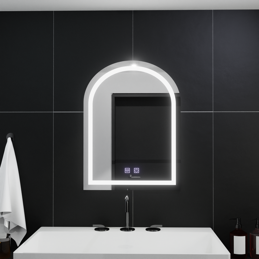 Сводесто LED огледало 60x80cm, Arco Touch, Demister System, Dimmable Mirrors Korman E Заглавие по подразбиране Alessandro Design