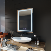 Kariri LED Touch Mirror, 60x80 cm, функция Demister, Gold Rose Brushed Frame Mirrors Korman E Заглавие по подразбиране Alessandro Design
