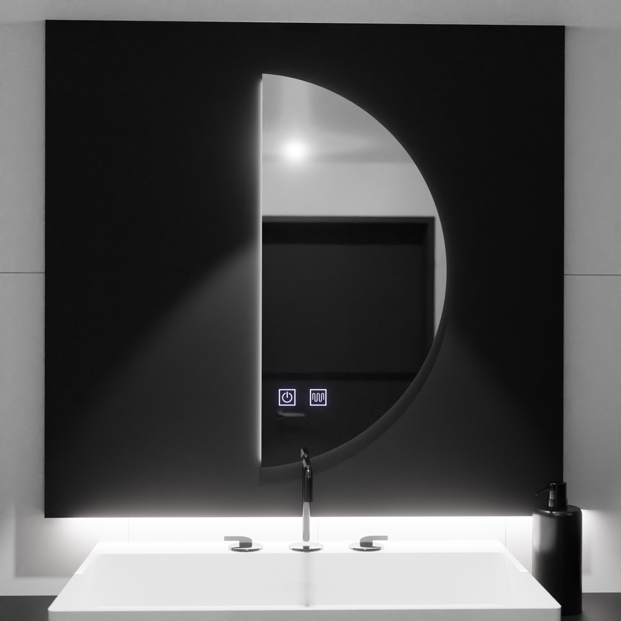 Semiluna LED огледало 50x100cm, Arcuate Touch, Demister System, Dimmable Mirrors Korman E Заглавие по подразбиране Alessandro Design