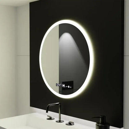 LED кръгло огледало, 70 см, Elysee MotionGlow Marcello, система за обезпотяване, часовник и термометър, огледала Dimabila Marcello Заглавие по подразбиране Alessandro Design