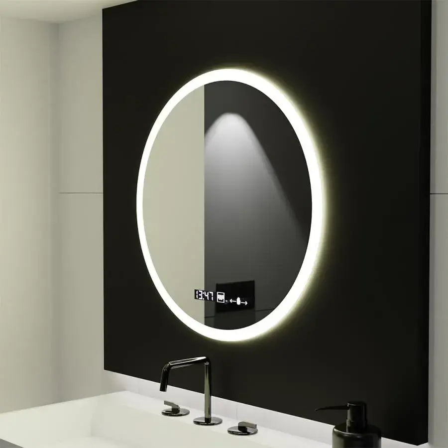 LED кръгло огледало 50 см Giulia Sensor MotionGlow Marcello Система за премахване на запотяването Часовник и термометър Dimabila Огледала Marcello Заглавие по подразбиране Alessandro Design