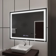 Правоъгълно LED огледало 120x80cm Vérité MotionGlow Marcello, система за обезпотяване, часовник и термометър, димируеми огледала Marcello Заглавие по подразбиране Alessandro Design