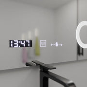 Правоъгълно LED огледало, 100x80 см, Precision MotionGlow Marcello, система за обезпотяване, часовник и термометър, козметична лупа, димируеми огледала Marcello Заглавие по подразбиране Alessandro Design