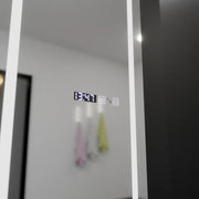 Правоъгълно LED огледало, 45x140 см, радар Giulia Marcello, система за обезпотяване, часовник и термометър, Dimabila, огледала за тоалети Dressing Couture Заглавие по подразбиране Alessandro Design