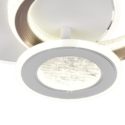 LED полилей NYXORA 44W, 3 кръга, студена/топла/неутрална светлина, бели LED полилеи Заглавие по подразбиране Alessandro Design