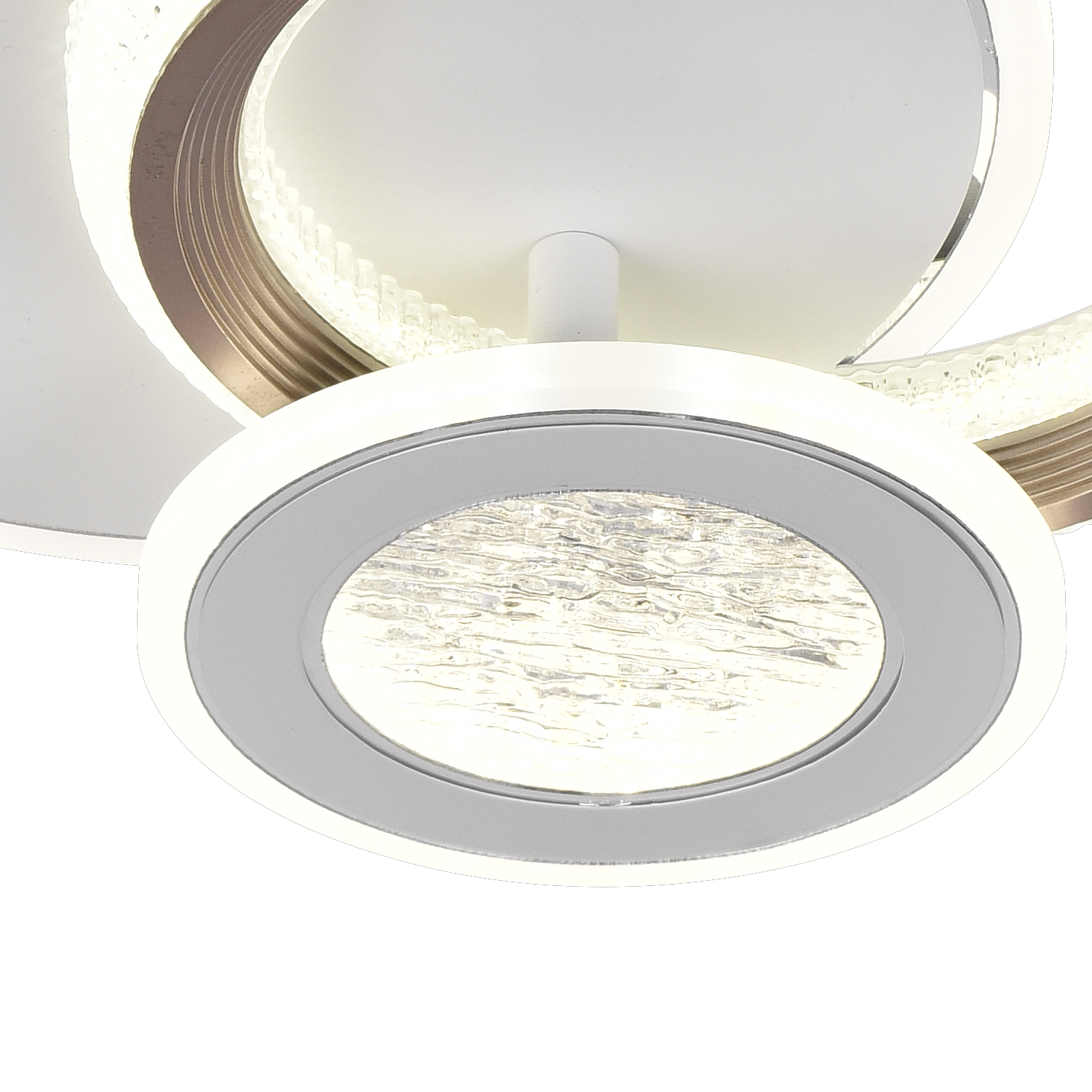 LED полилей NYXORA 44W, 3 кръга, студена/топла/неутрална светлина, бели LED полилеи Заглавие по подразбиране Alessandro Design
