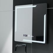 Правоъгълно LED огледало, 80x60cm, Rayonnement MotionGlow Marcello, Demister System, Clock & Thermometer, Dimable Mirrors Marcello Заглавие по подразбиране Alessandro Design