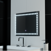 Правоъгълно LED огледало, 80x60cm, Grid Light Basic Touch Mirrors Korman C Заглавие по подразбиране Alessandro Design