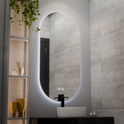 Овално LED огледало, 50x100cm, Velara Touch, система за разрушаване, подразбиращ се