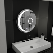 LED кръгло огледало, 60 см, Orbis Touch, система против запотяване, димируеми огледала Korman E Заглавие по подразбиране Alessandro Design