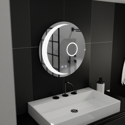 LED кръгло огледало, 60 см, Orbis Touch, система против запотяване, димируеми огледала Korman E Заглавие по подразбиране Alessandro Design