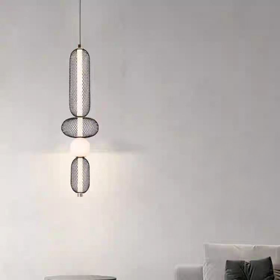 Окачен LED полилей LM551/4BK, 24W, светлина 3000/4000/6000K, черен, регулируема височина
