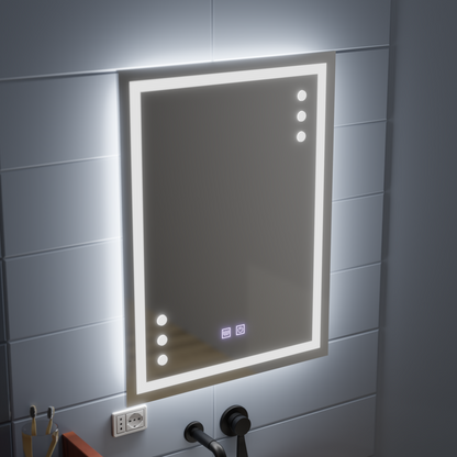 Огледало LED Touch Infima Demist System 60X80cm Огледала Korman E Заглавие по подразбиране Alessandro Design