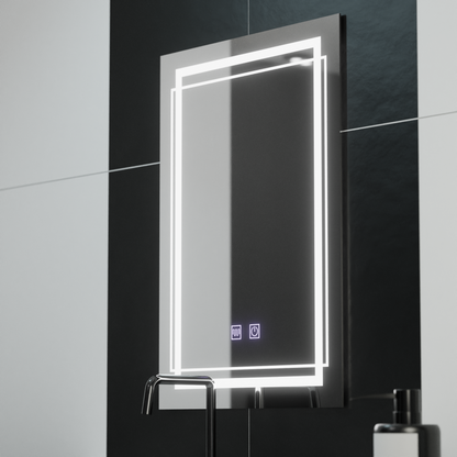 Правоъгълно LED огледало, 60x80cm, KOVEN Touch, Demister System, Dimmable Mirrors Korman E Заглавие по подразбиране Alessandro Design