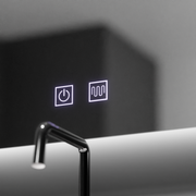 LED огледало с полумесец, 60x54, Soluna Touch, система против замъгляване, димируеми огледала Korman E Заглавие по подразбиране Alessandro Design