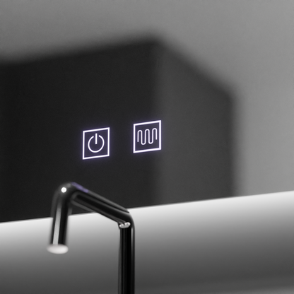 LED огледало с полумесец, 60x54, Soluna Touch, система против замъгляване, димируеми огледала Korman E Заглавие по подразбиране Alessandro Design