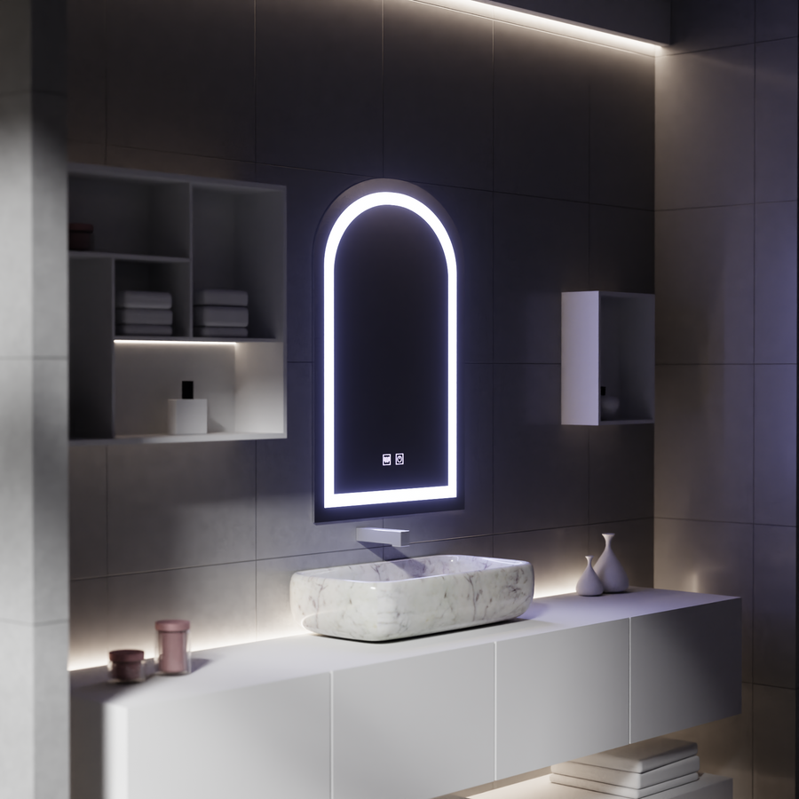 LED сензорно огледало с функция против запотяване, 80x50cm огледала Korman E Заглавие по подразбиране Alessandro Design
