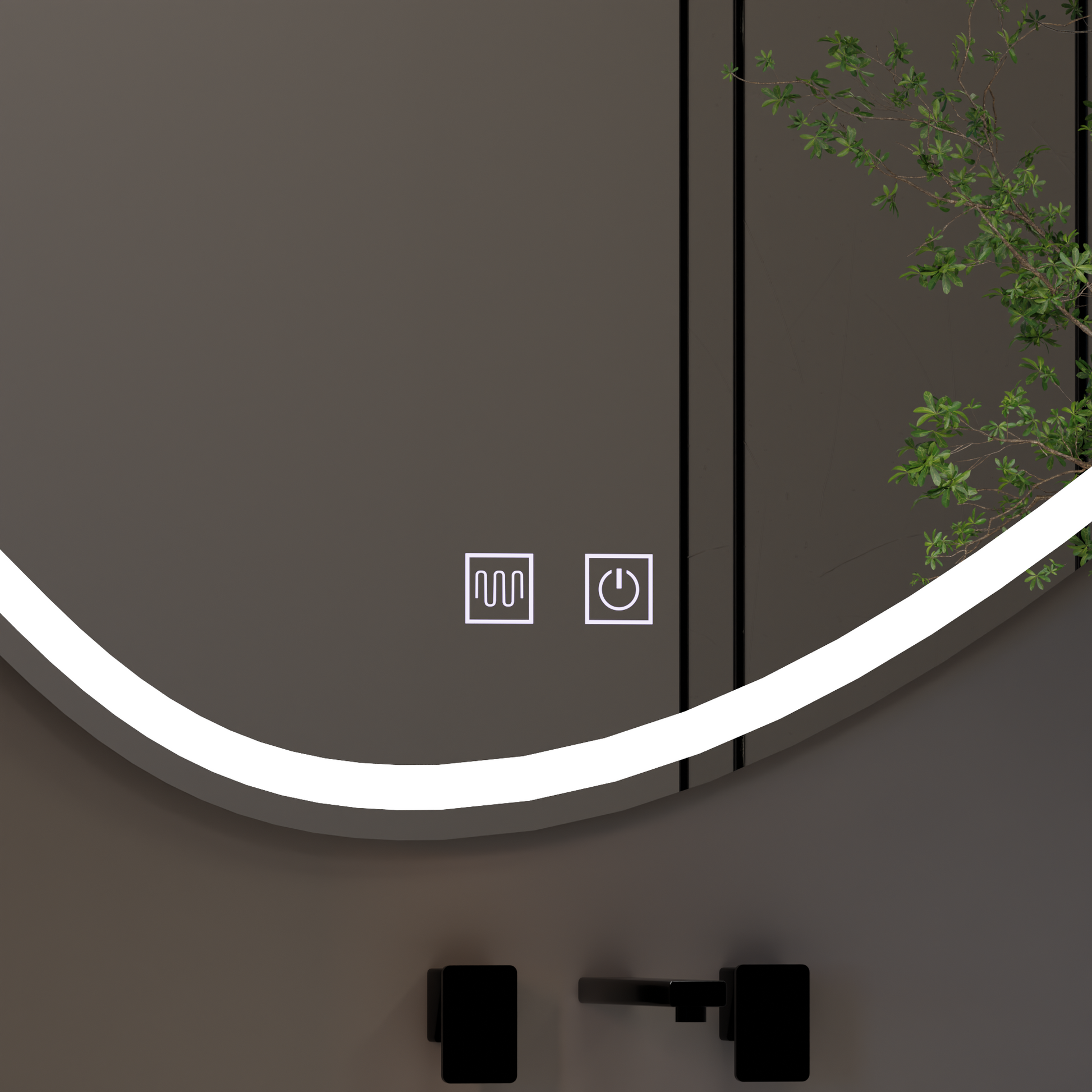 Quassare LED Touch Mirror, Demister System 90x65 cm Mirrors Korman E Заглавие по подразбиране Alessandro Design
