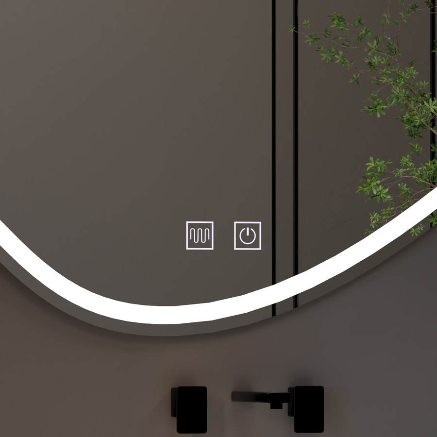 Quassare LED Touch Mirror, Demister System 90x65 cm Mirrors Korman E Заглавие по подразбиране Alessandro Design