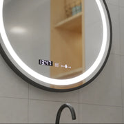 LED кръгло огледало, 60 см, Celeste Majeste Noir Eleve MotionGlow Marcello, система за обезпотяване, часовник и термометър, димируеми огледала Marcello Заглавие по подразбиране Alessandro Design