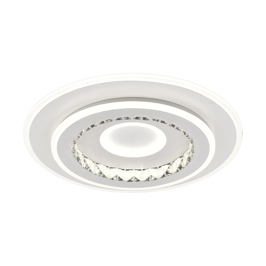 LED полилей DOLIANA 70W, диаметър 50 см, студена/топла/неутрална светлина, бели LED полилеи Заглавие по подразбиране Alessandro Design