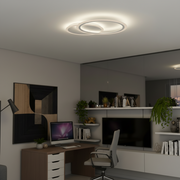LED полилей с дистанционно управление LUCY 27W, 2 кръга, студена/топла/неутрална светлина, димируем, бял LED полилей с дистанционно управление Default Title Alessandro Design