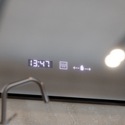 LED огледало MotionGlow София сензор с функция за обезпотяване Термометър Часовник 110x75 см Димируема топла/студена/неутрална светлина, черна рамка с четка, колекция Marcello Funghi Marcello Mirrors Заглавие по подразбиране Alessandro Design