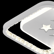 LED полилей PERU 38W, 2 квадрата, студена/топла/неутрална светлина, бели LED полилеи Заглавие по подразбиране Alessandro Design
