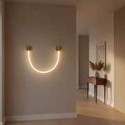 LED стенна лампа, 110 см, 3000K/4000K/6000K, златни вътрешни стенни лампи Заглавие по подразбиране Alessandro Design
