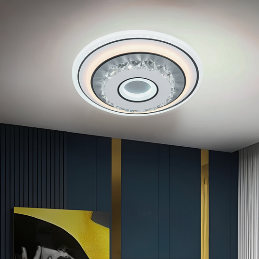 LED кристален полилей MITA 28W, диаметър 20 см, кръгла, студена/топла/неутрална светлина, бяла LED полилеи Заглавие по подразбиране Alessandro Design