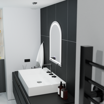 Сводесто LED огледало 60x80cm, Arco Touch, Demister System, Dimmable Mirrors Korman E Заглавие по подразбиране Alessandro Design