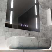 Огледало LED Touch Erich S86/60X80 Система за обезпотяване, часовник и температура 60x80 cm Огледала Korman S Заглавие по подразбиране Alessandro Design