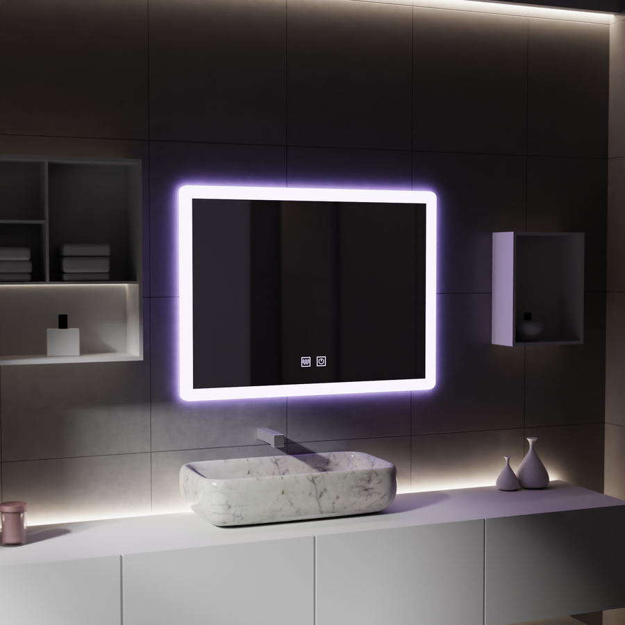 Правоъгълно LED огледало, 80x60cm, Touch VENERA, Demister System, Dimmable Mirrors Korman E Заглавие по подразбиране Alessandro Design