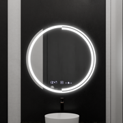 LED кръгло огледало, 60 см, сензор MotionGlow Consuel Marcello, система за обезпотяване, часовник и термометър, димируеми огледала Marcello Заглавие по подразбиране Alessandro Design