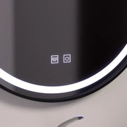 LED кръгло огледало 60 см, Lucea Touch, система против запотяване, димируемо огледало за баня с LED и противозамъгляване Заглавие по подразбиране Alessandro Design