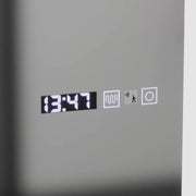 Правоъгълно LED огледало, 60x150 см, радарен сензор Alessia Marcello, система за обезпотяване, часовник и термометър, Dimabila, огледала за тоалети Dressing Couture Заглавие по подразбиране Alessandro Design